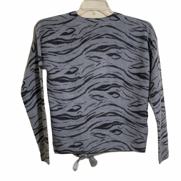 360 Cashmere Tie Front Pullover Cashmere Sweater - Picture 5 of 6